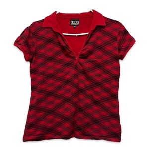 Vintage 90s plaid collared shirt